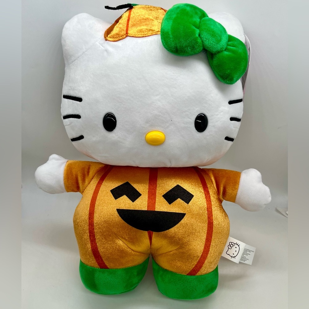 Sanrio HELLO KITTY Gemmy Door Greeter Pumpkin Plush 2025 NWT Decor